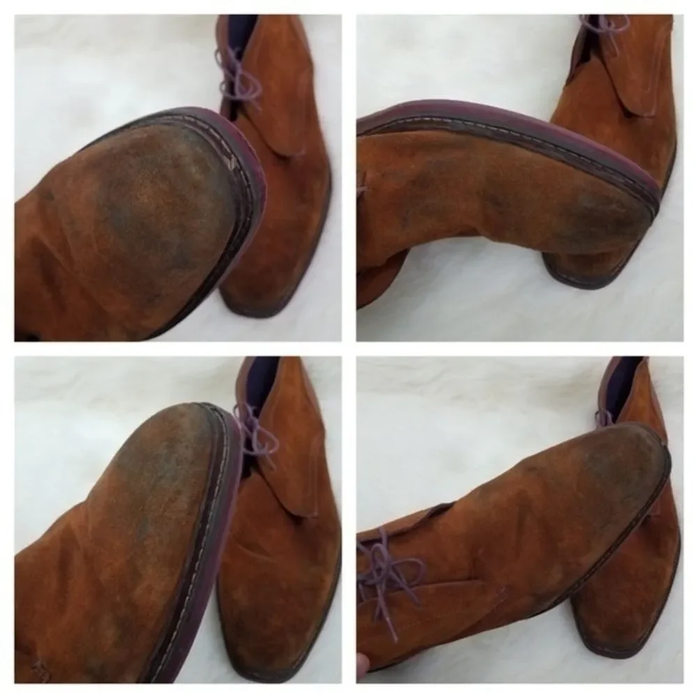 Ted Baker Mens‎ Oxfords 16 Azzlan Suede Brown Tan